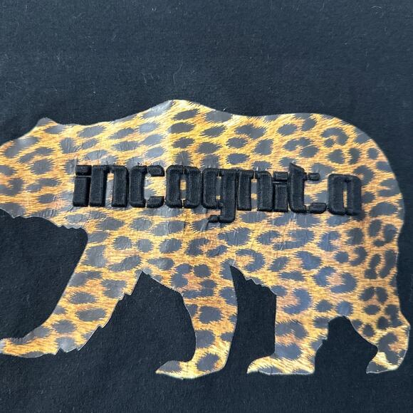 RARE Brooklyn Standard “Incognito” Leopard Bear Graphic T-Shirt Medium - Picture 2 of 5